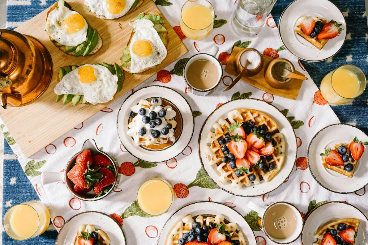 A table set for a crowd